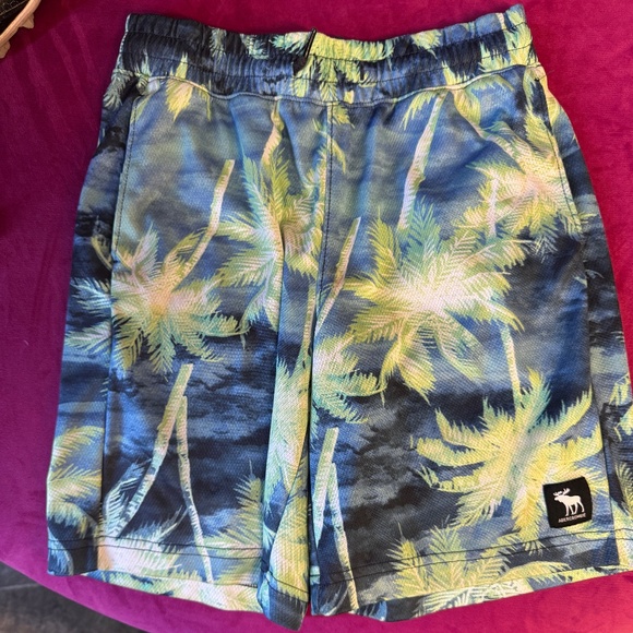 Abercrombie Kids Palm Tree Shorts (Size 9/10) - Picture 1 of 3